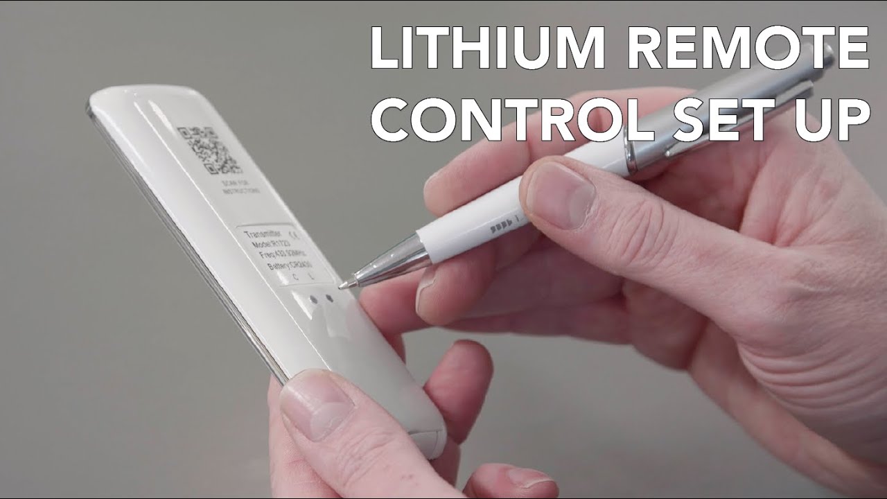 Настройка пульта дистанционного управления Louvolite Lithium