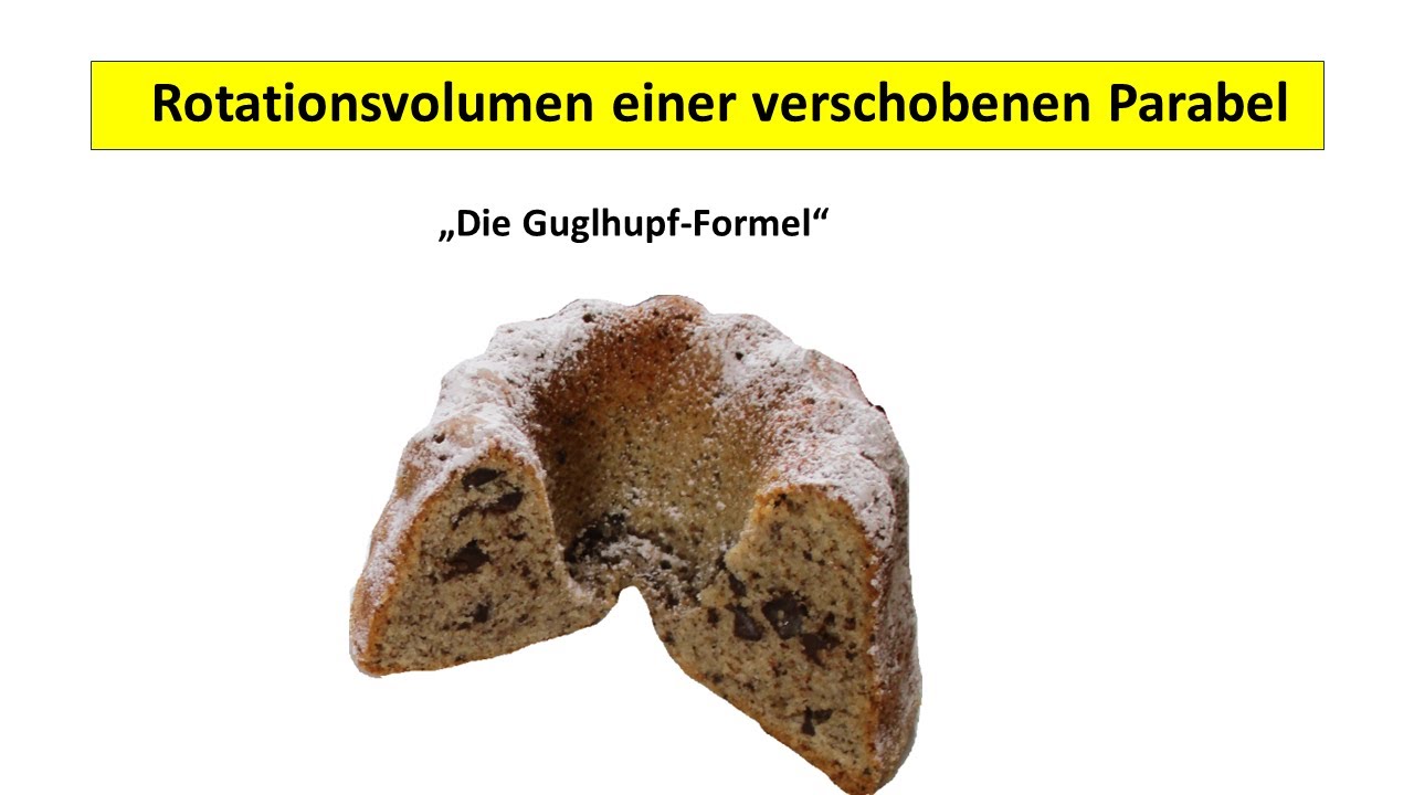 Volumen eines Gugelhupfs berechnen