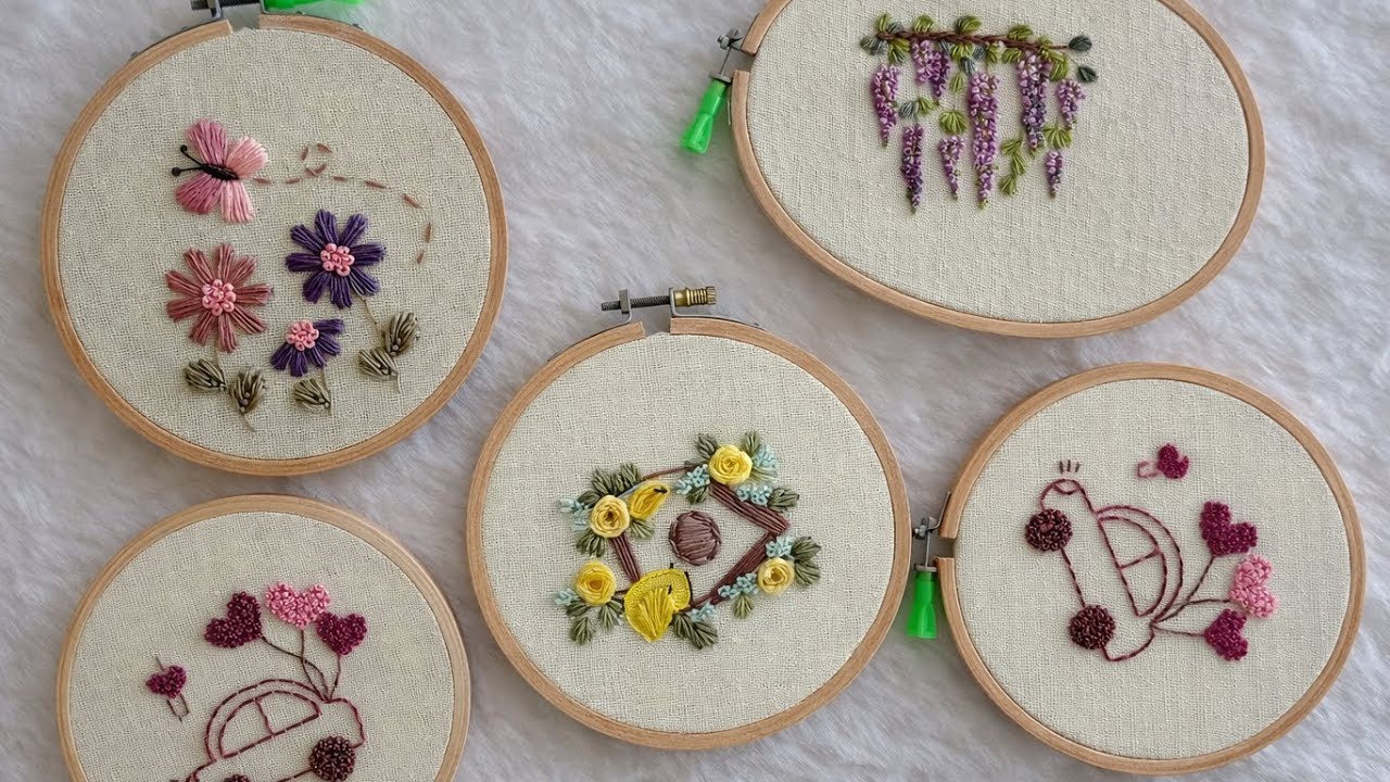 Hand Embroidery Designs Compilation ❤️ Hand Embroidery Tutorial for Beginners 