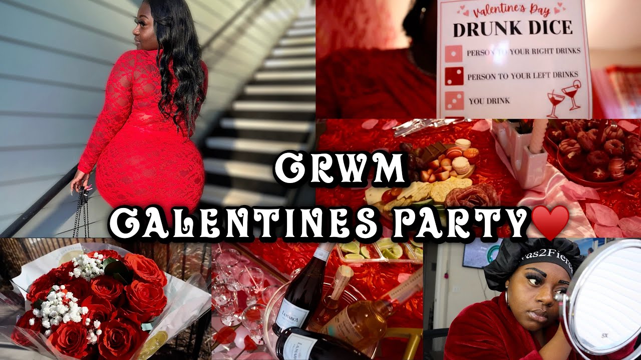 GRWM for a GALENTINES PARTY😍 | Traveled to Charlotte NC | TY TUESDAY🎀