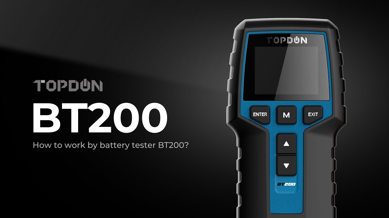 How to use TOPDON Battery Tester BT200?
