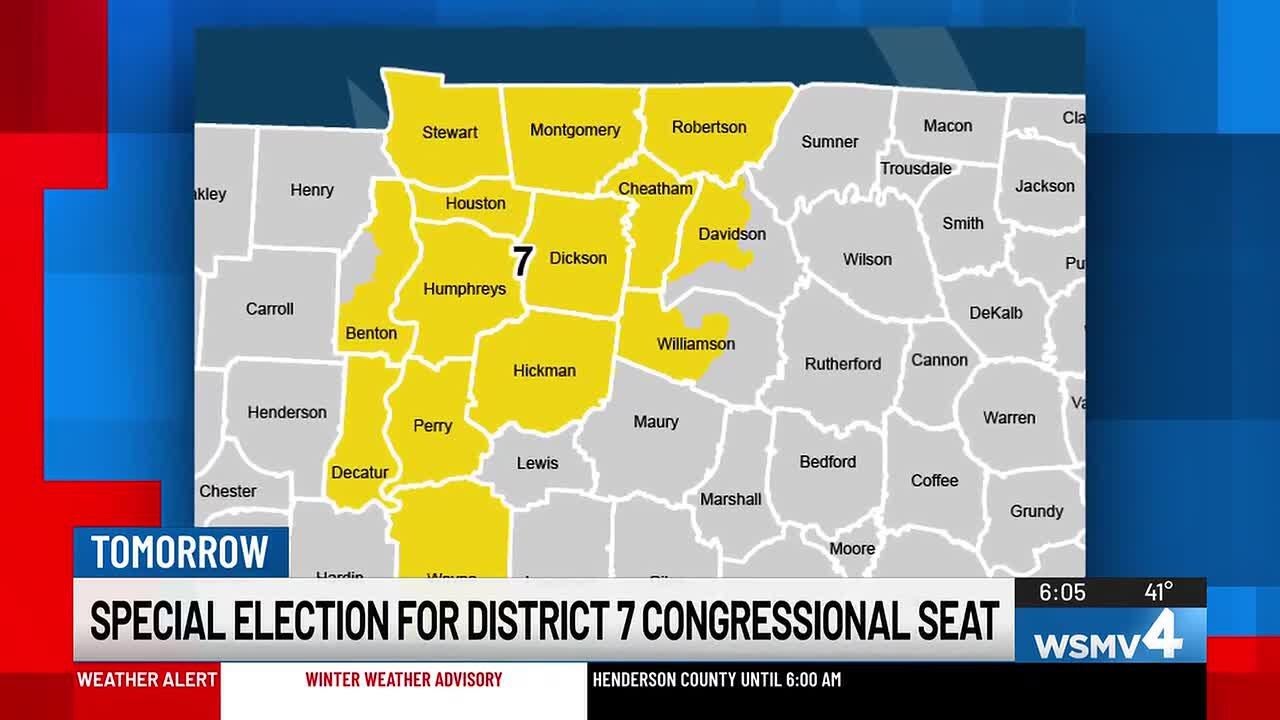 Special election for District 7 congressional seat