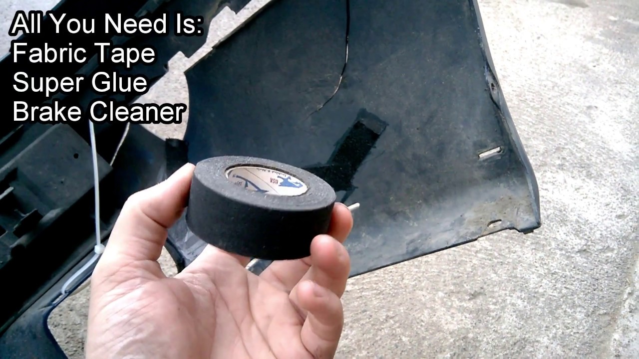 How To Fix Cracked Car Bumper DIY Muovipuskurin Korjaus