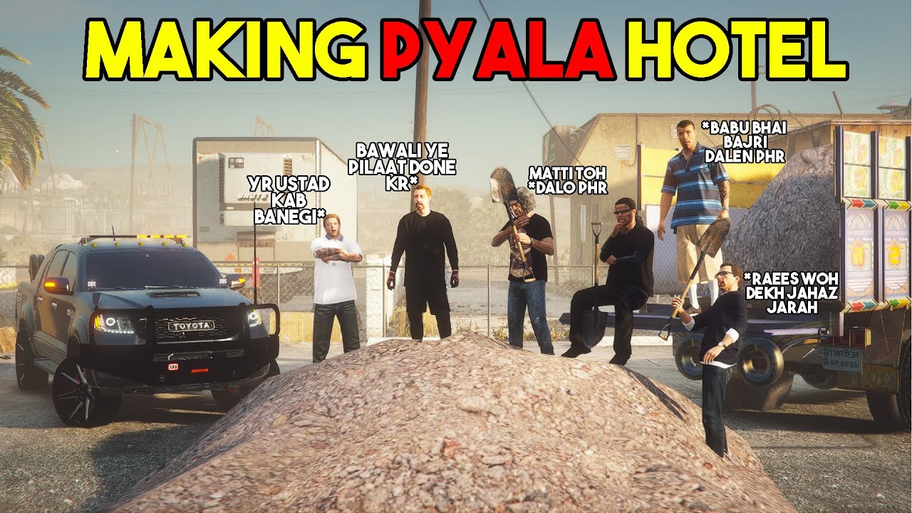 TREVOR AND USTAAD BUYING A PLOT FOR PYALA HOTEL | VIGO CHAMP | REAL LIFE MOD | GTA 5 PAKISTAN