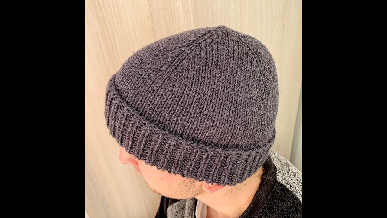 Gorro f&aacute;cil para hombre (podr&aacute;s tejerlo para cualquier edad)