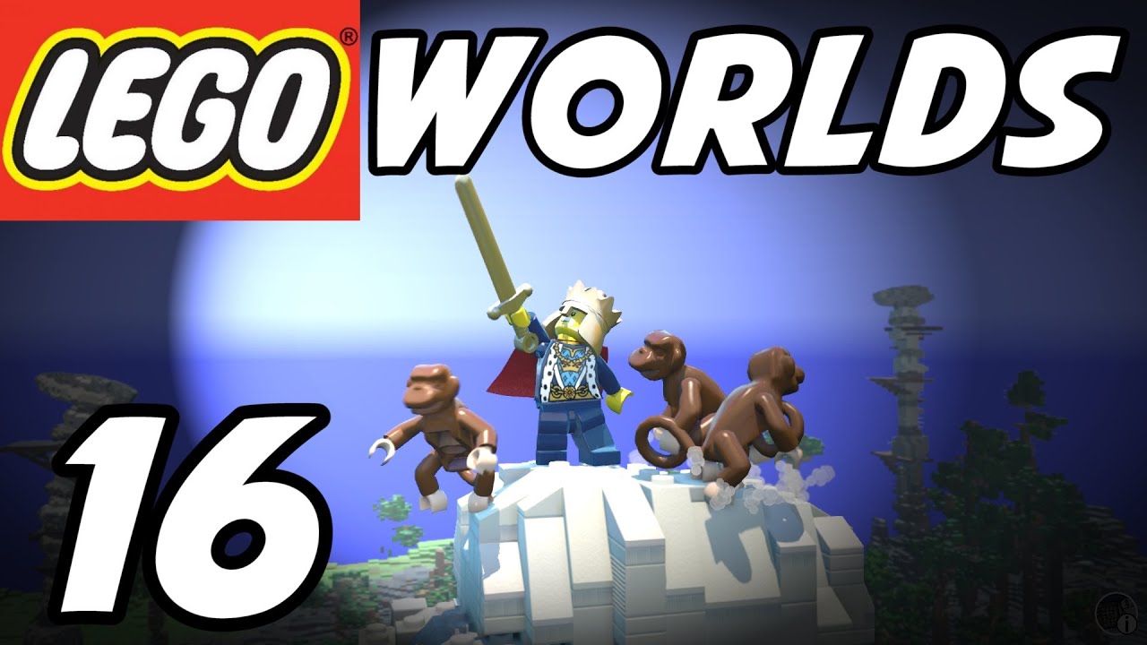 LEGO Worlds - E16 - ОБЕЗЬЯНЫ! КАНЬОН! КИРКА! (Прохождение игры, 1080p60)