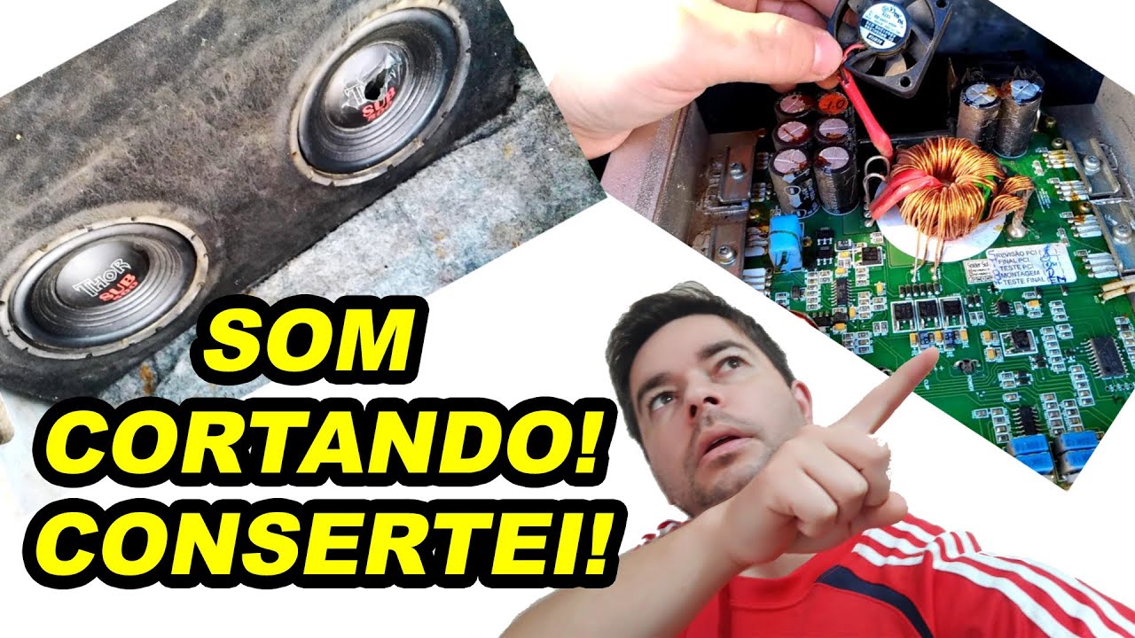 O SOM CORTA QUANDO AUMENTO O VOLUME, CONSEGUI CONSERTAR!