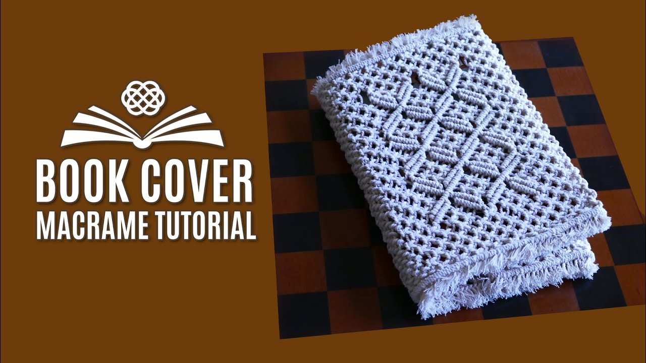 Back To School Macrame Book Cover Tutorial | Book decoration idea