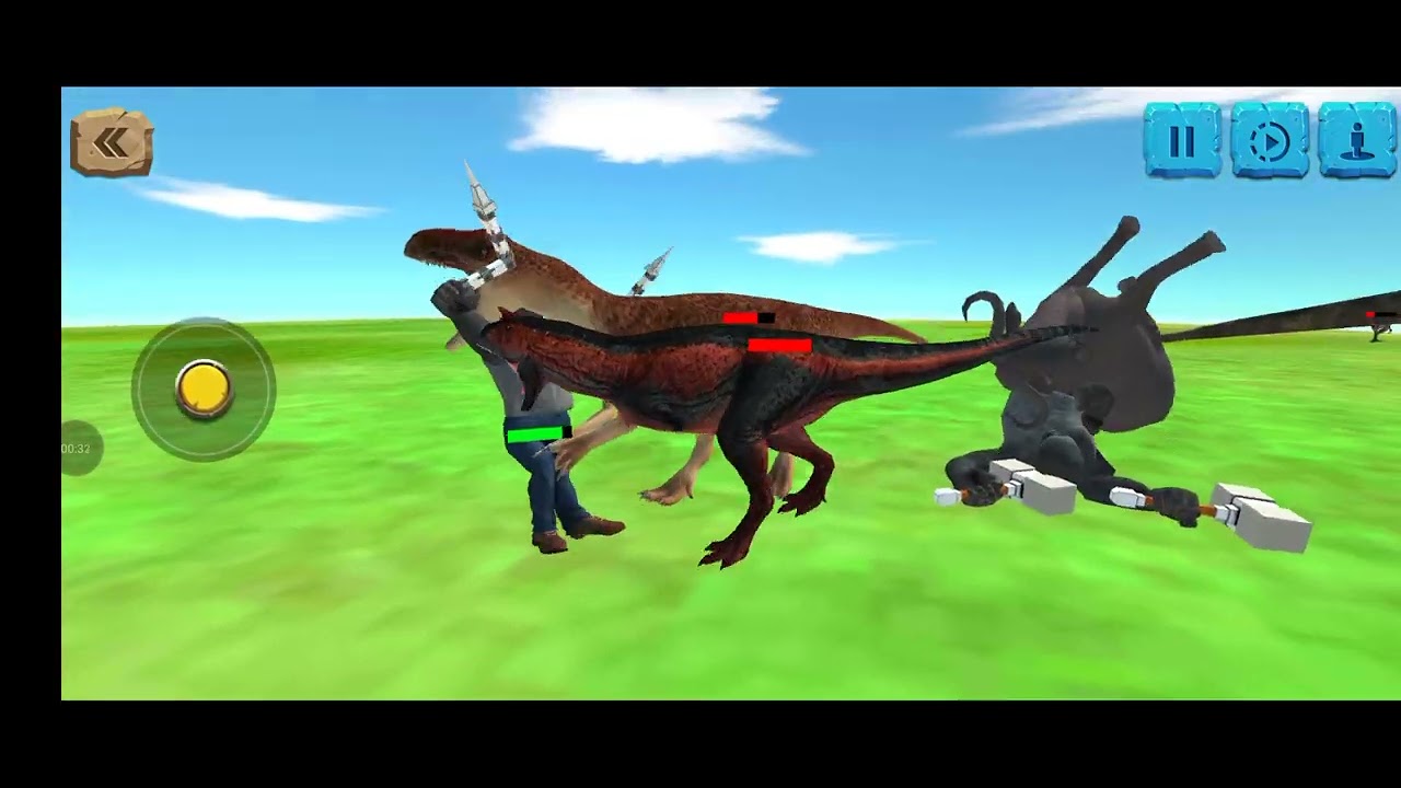 (Gorila vs dino) ARBS-animal revolt battle