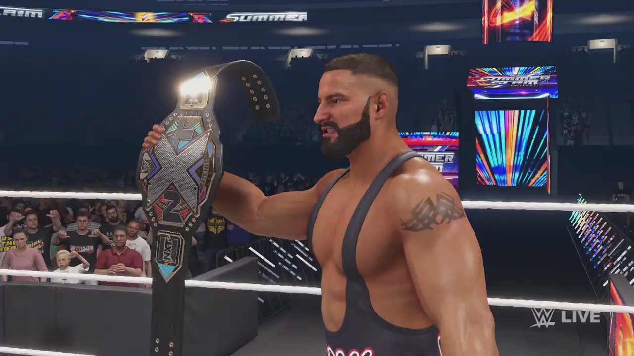 WWE 2K24 Bron Breakker vs Noam Dar For The NXT Championship 