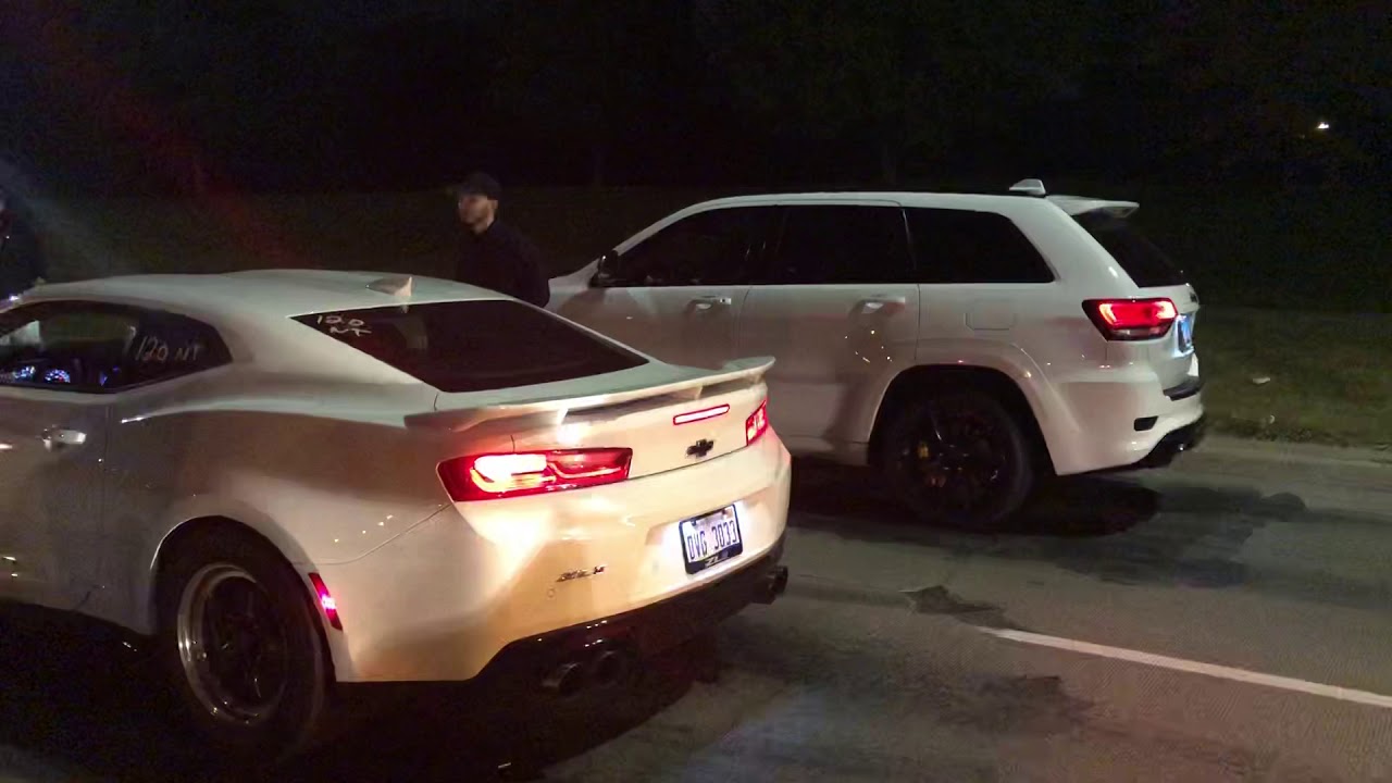 Trackhawk vs camaro ZL1