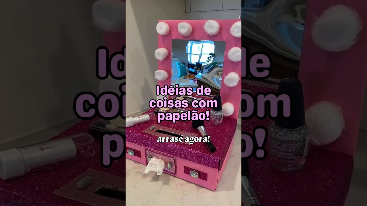 Id&eacute;ias de coisas com papel&atilde;o! #artesanato #diy #shorts