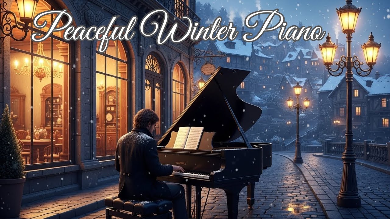 ❄️Winter Piano Music: Relaxing & Soothing Snowy Scenes