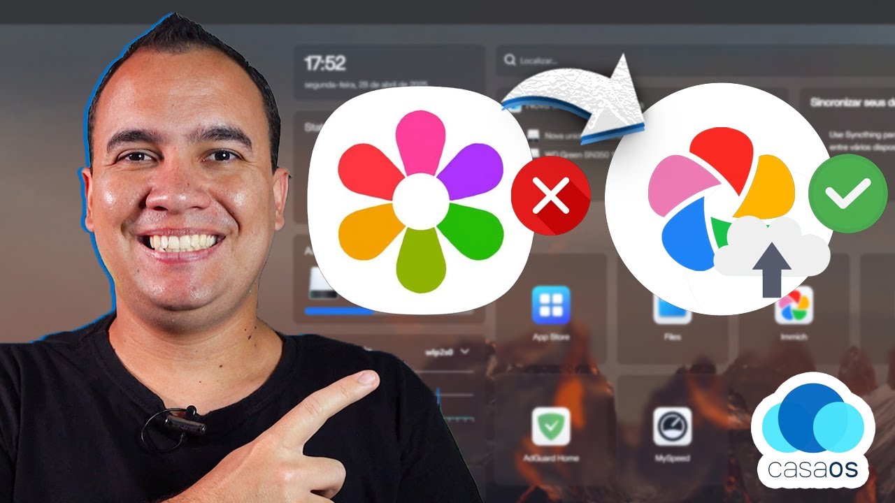 Como fazer BACKUP DE FOTOS do CELULAR no IMMICH | Xubuntu + CasaOS - EP9