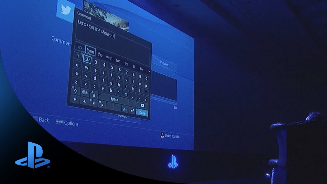 Shuhei Yoshida starts gamescom with PS4 UI