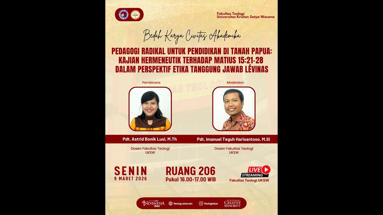 BEDAH KARYA CIVITAS AKADEMIKA FAKULTAS TEOLOGI UKSW