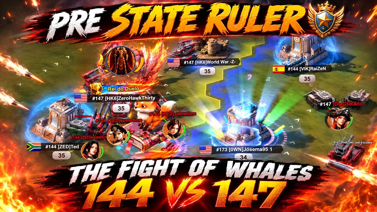 Pre state ruler 144 vs 147 | Last Z Survival Shooter | Last z fights