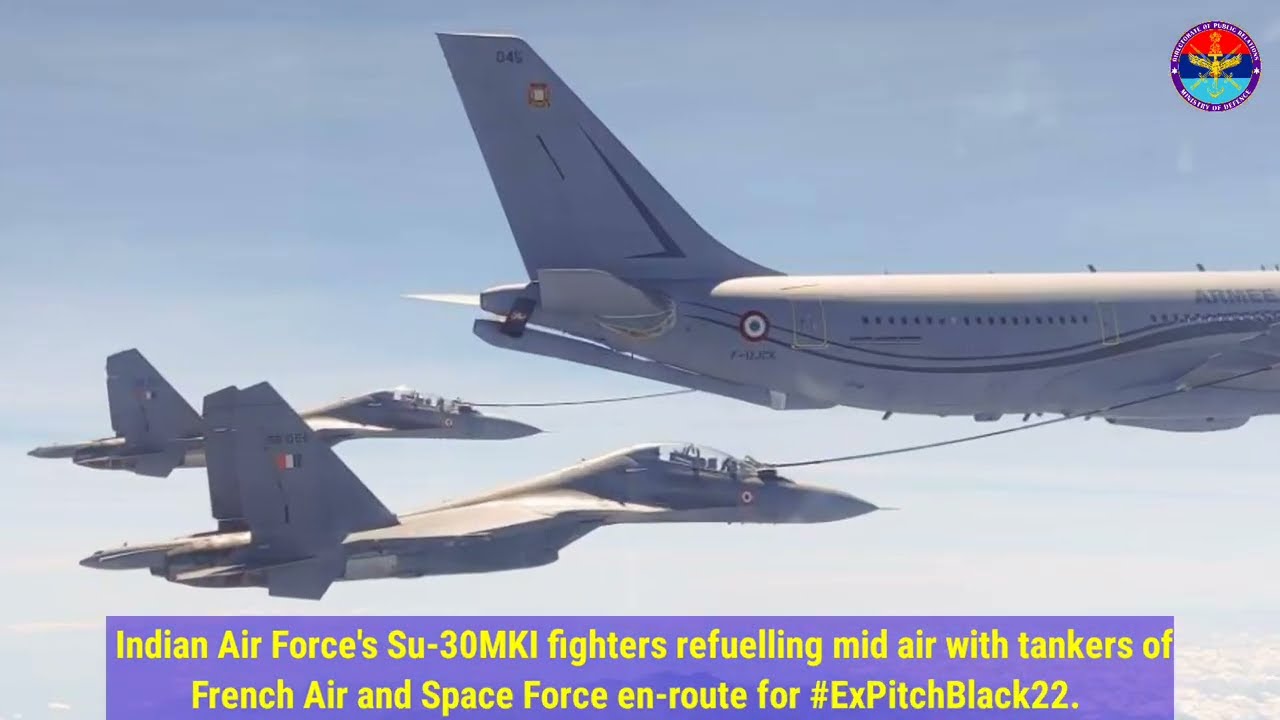 Mid air refuelling of IAF Su-30 MKI