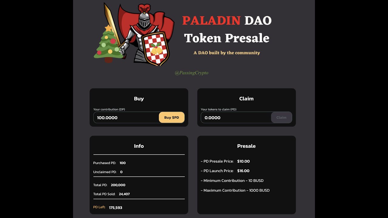 How to Buy PALADIN DAO using Metamask