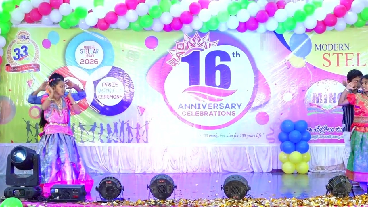 Modern stellar School 16th Annual Day - 4th class dance