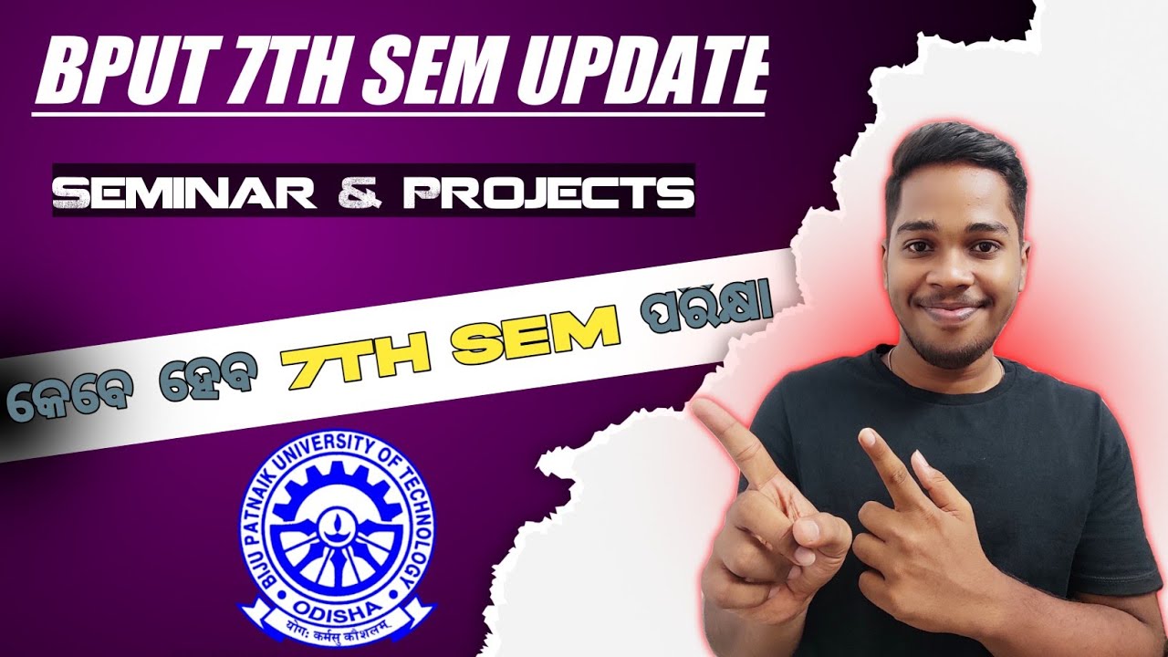 Bput 7th sem exam update|| Bput 7th sem exam 2023|| Project and seminar for btech