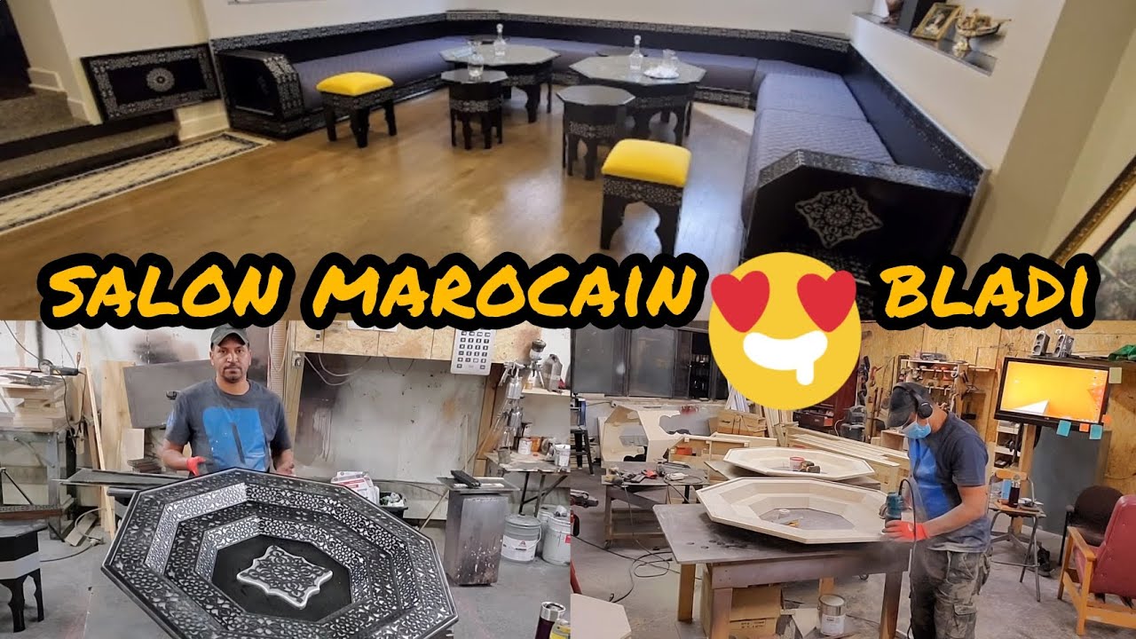 تصميم صالون مغربي تقليدي روعة 😍