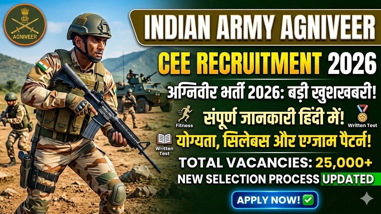 Indian Army Agniveer CEE Online Form 2026 #army #students #shortfeed #YouTube 