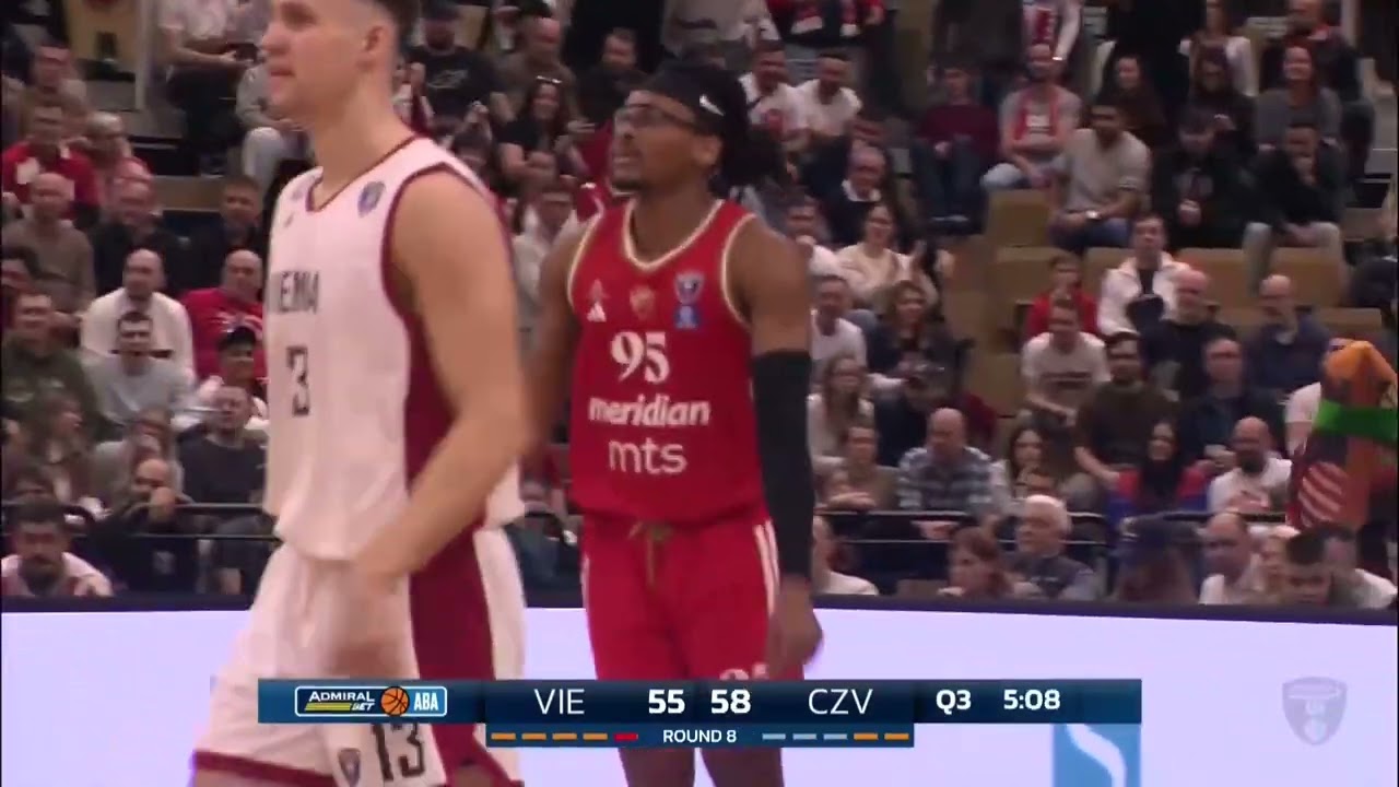 AdmiralBet ABA League 2025/26, ext. HL, R8: Vienna - Crvena zvezda Meridianbet (23.11.2025)