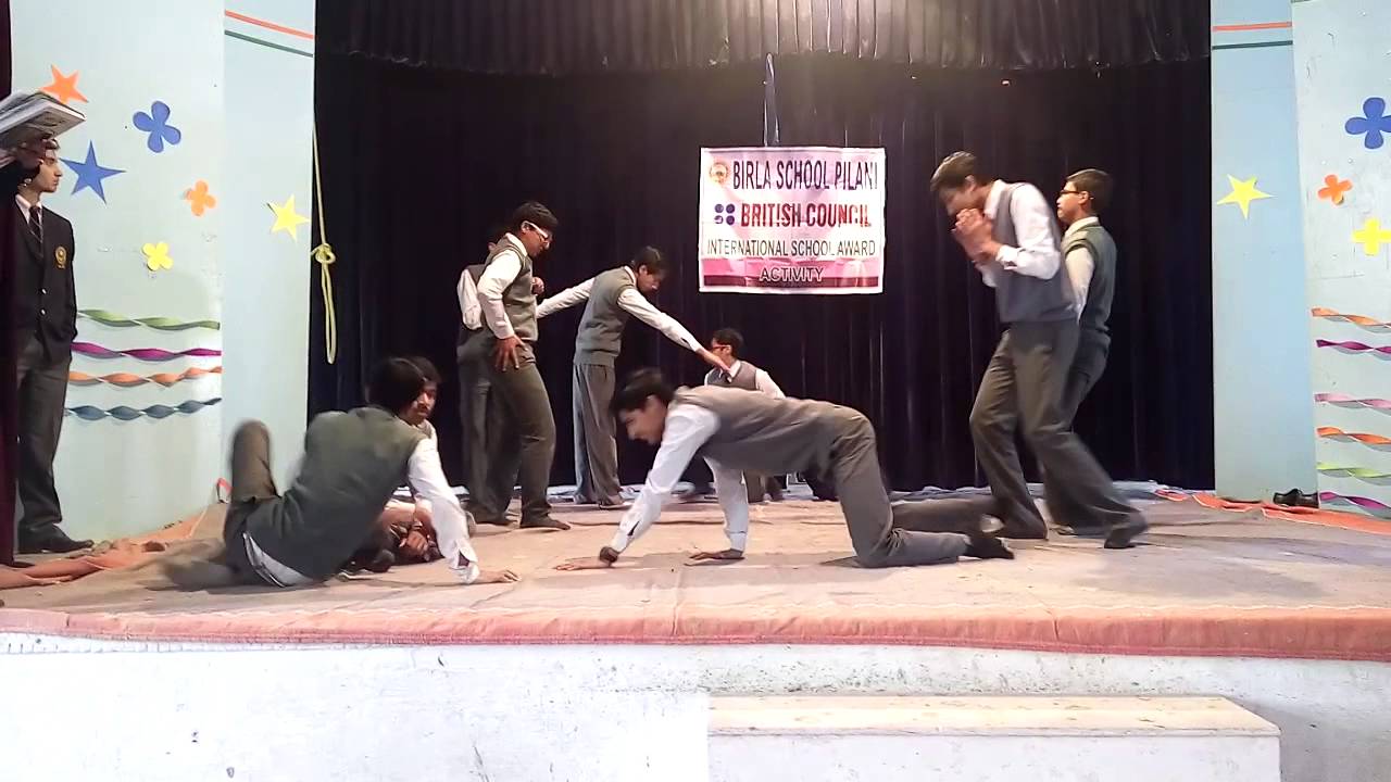 Skit on Global Warming by Birla School Pilani students under British Council.