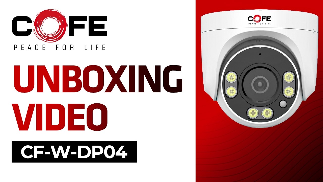 COFE CF-W-DP04 WiFi Camera Unboxing & Review | AI Human Detection | Full Color Night Vision
