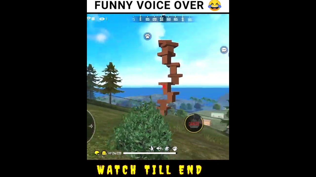 FUNNY VOICE OVER |FREE FIRE VOICE OVER GAMEPLAY 😂😂|#shorts  #short  #voiceover