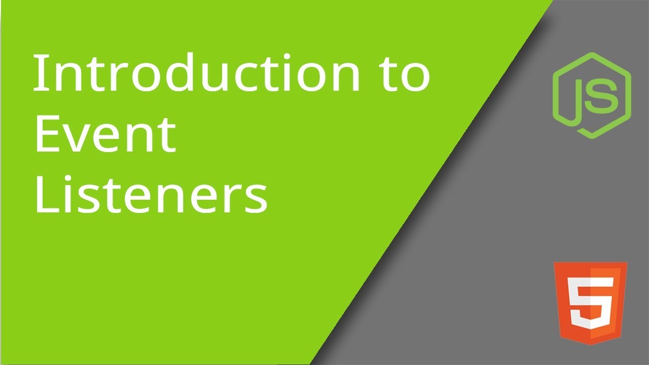 Introduction to JavaScript Event Listeners