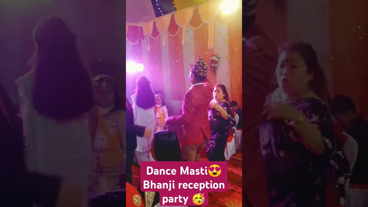 Bhanji marriage reception Ceremony 🤩# #nepal #nepaliweeding #receptionceremony #reception #marriage