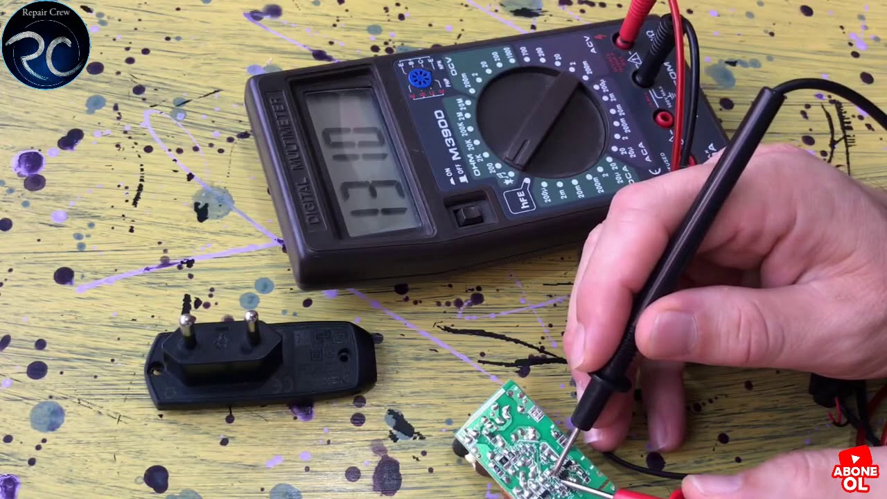 Adaptör smd kondansatör arızası ve tamiri, 5V adaptör çalışma prensibi ve sağlamlık kontrolü