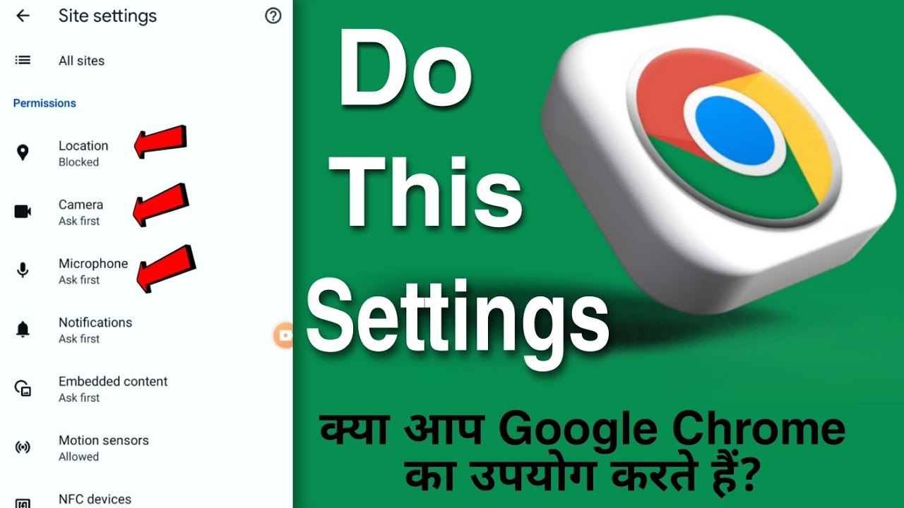 Google Chrome Site Settings 2024 👈 Just Do This Important Settings