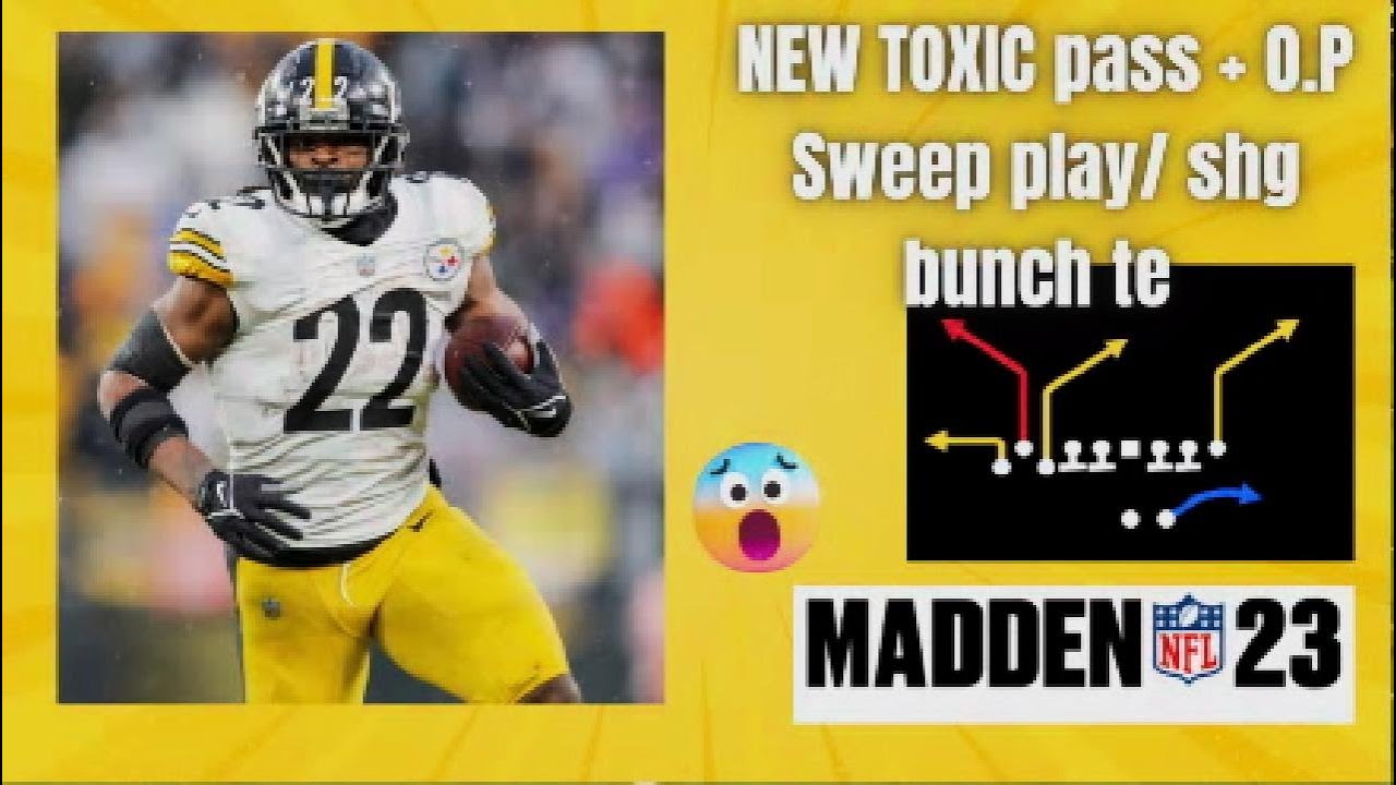 🔥NEW TOXIC pass + O.P sweep Play/ Shg bunch te/ Te corner/ Madden 23