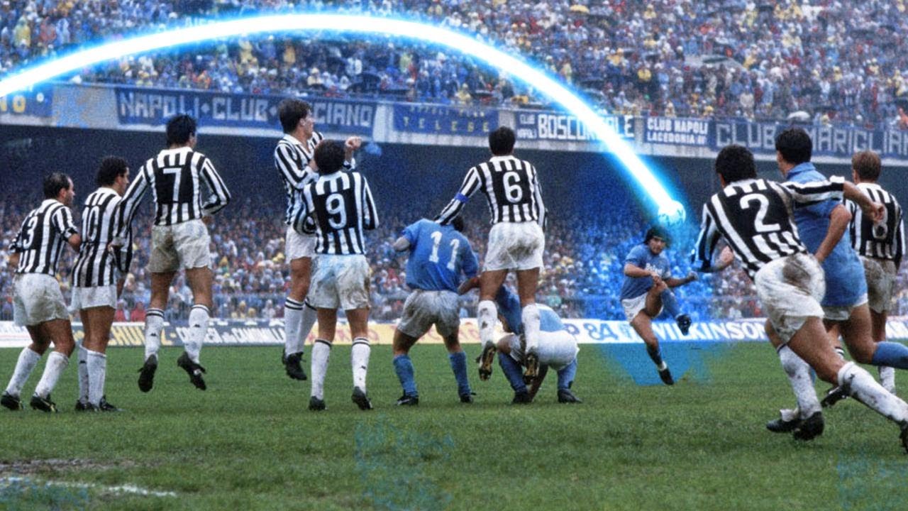 ¡El Gol Imposible! ☆ Diego Maradona contra Michel Platini  720p
