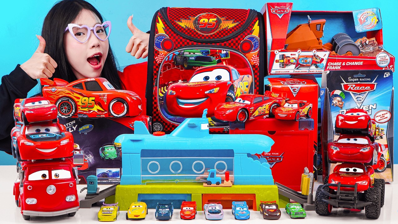 Disney Pixar Cars Unboxing Review | Lightning McQueen | Disney Pixar Cars Submarine Car Wash Playset