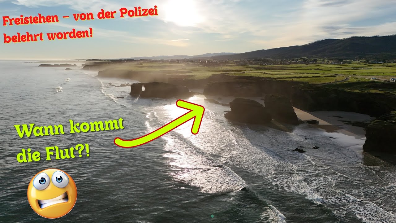#17 Mit nassen Füßen an einem der spektakulärsten Strände in Nordspanien. Übernachten verboten!