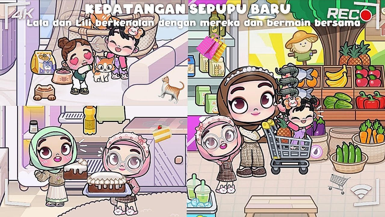 (AVATAR WORLD) KEDATANGAN SEPUPU BARU LALA DAN LILI BERKENALAN DENGAN MEREKA DAN BERMAIN BERSAMA 