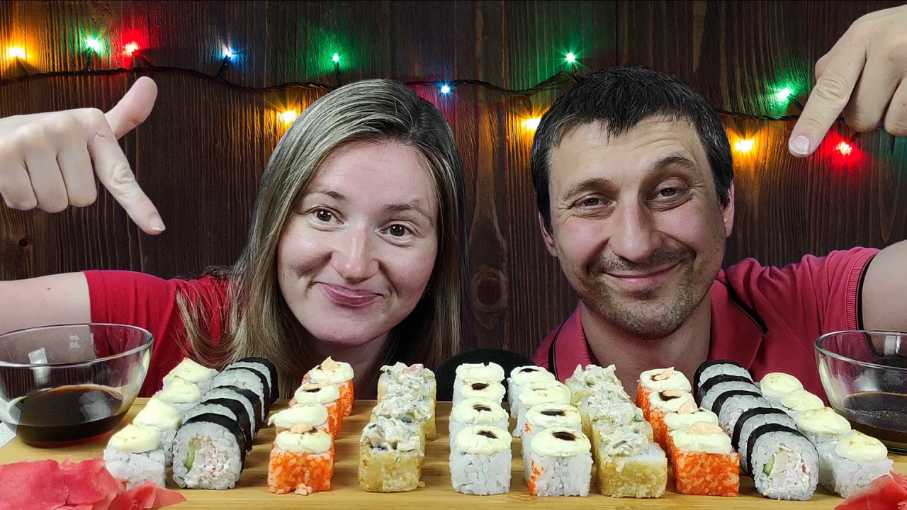 МУКБАНГ РОЛЛЫ | MUKBANG ROLLS | #rolls #роллы #mukbang #asmrrussia #мукбанг