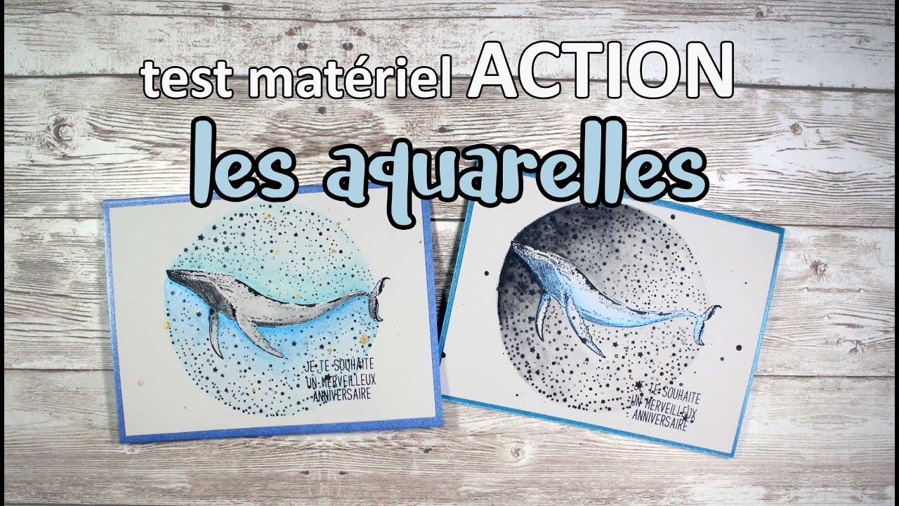 [TEST ACTION] les AQUARELLES (métalliques et les autres) ce que j'en pense...