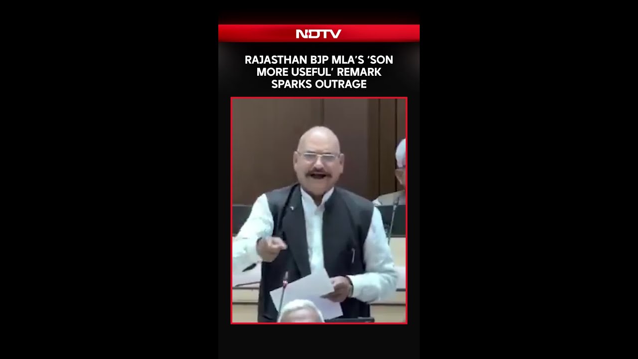 Rajasthan BJP MLA&rsquo;s &lsquo;Son More Useful&rsquo; Remark Sparks Outrage