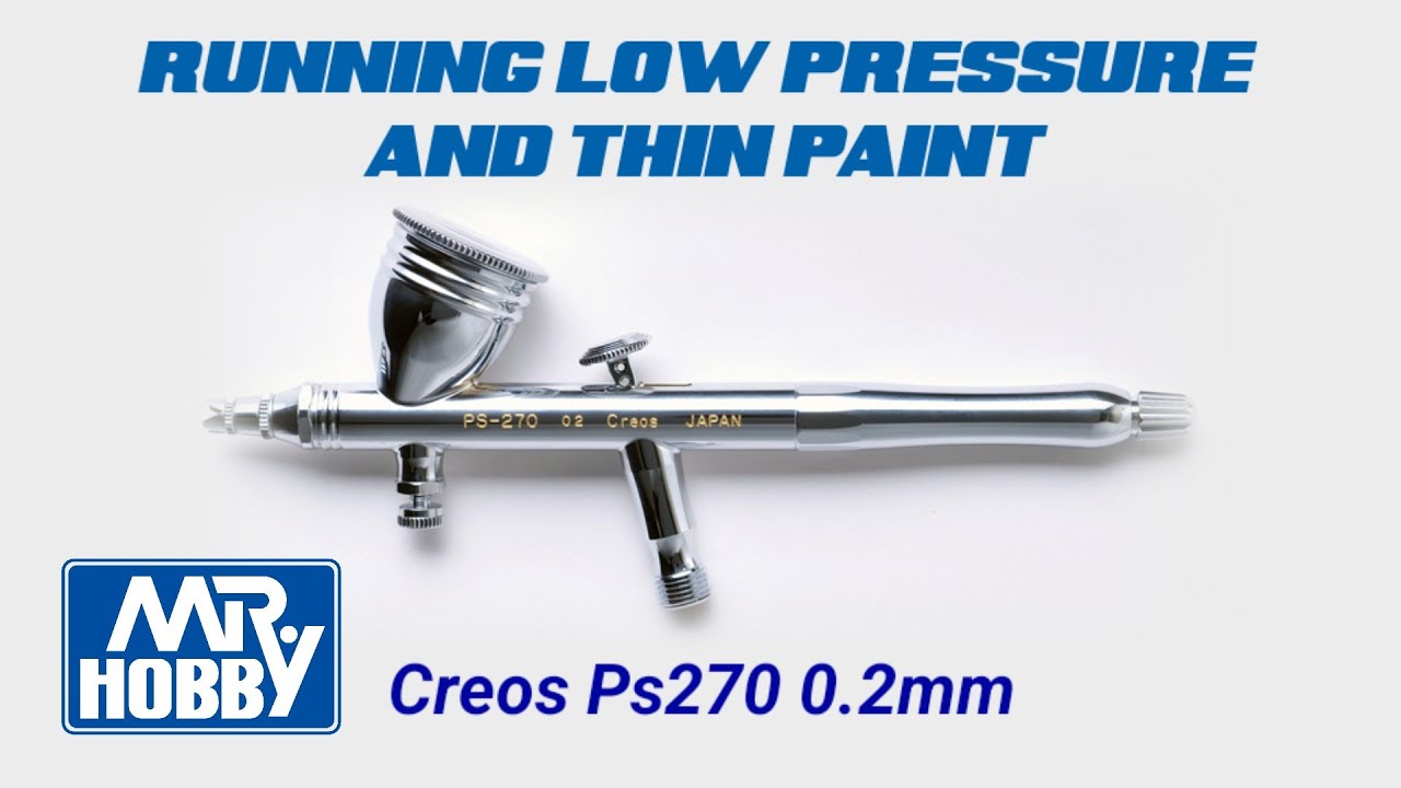 Testing the Creos ps270 at low pressure thin paint