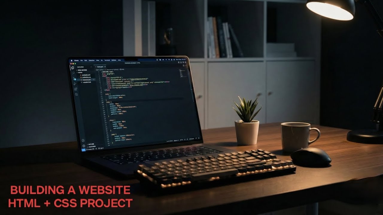 Building a Complete Website Using HTML & CSS | Beginner Project