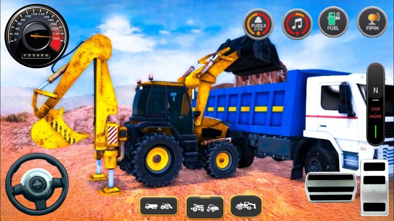 Road City Construction Simulator JCB - لعبة بناء الطرق في المدينة - Android GamePlay 