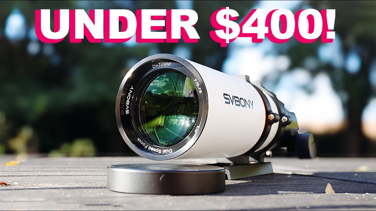 Использование ДЕШЕВОГО телескопа для астрофотографии - SVBONY SV503 70mm Quad