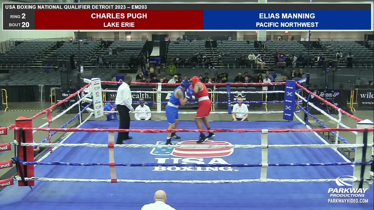 Charles Pugh vs Ellias Manning 1st Rd of National Championship Tournament Light Heavyweight Division