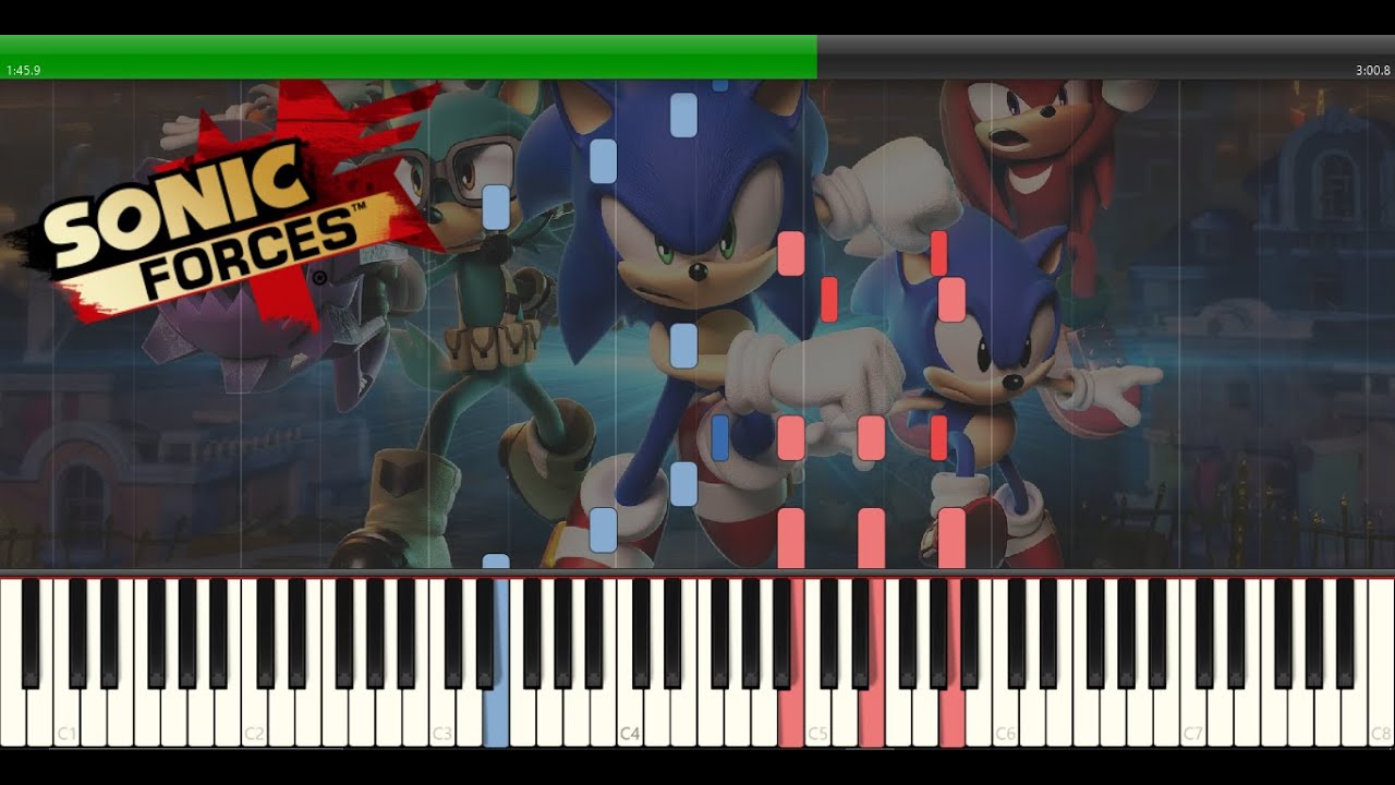 Fist Bump (Piano Version) - Sonic Forces Piano Tutorial (Medium/Hard)