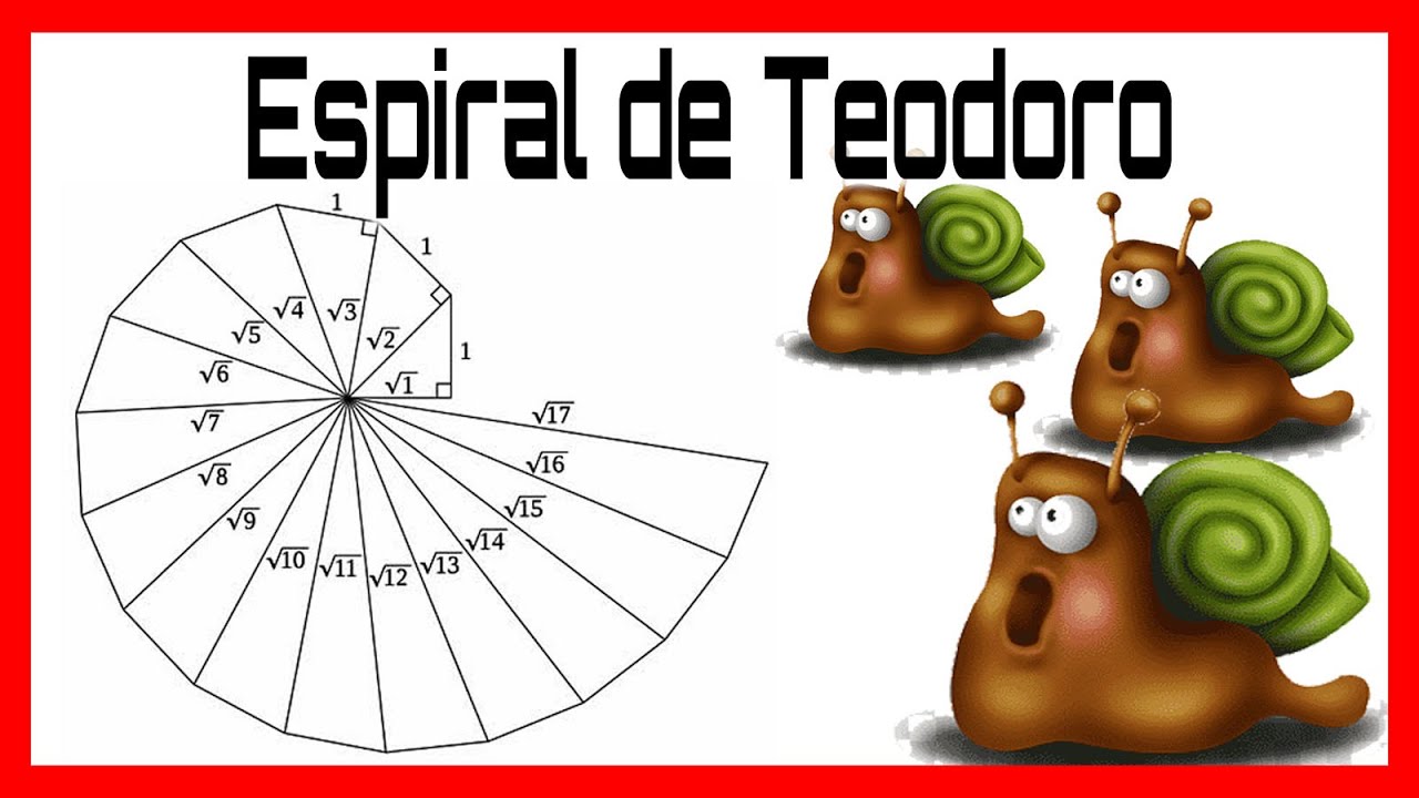 Como hacer la espiral de Teodoro de Cirene 💣  Descubre una espiral irracional pitagórica